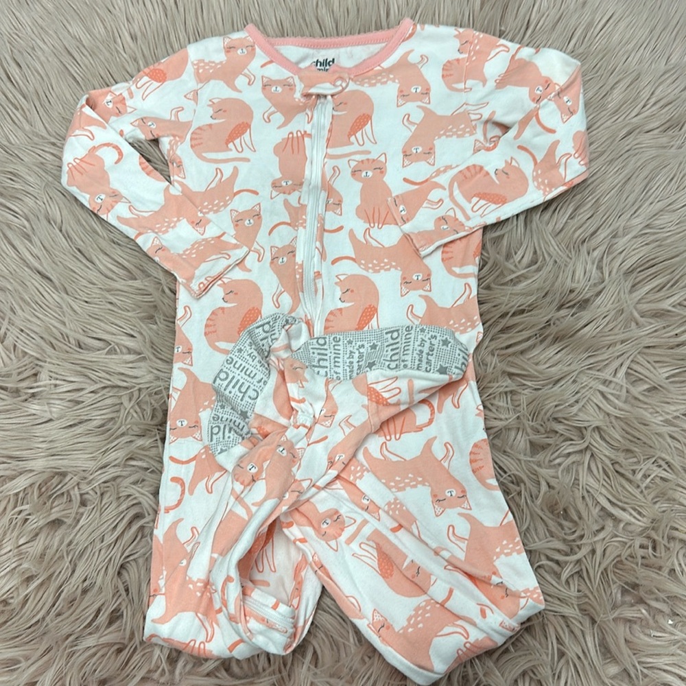 Cat Zip Up Pjs